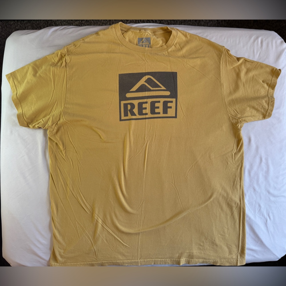 REEF Yellow Surf Graphic T-Shirt